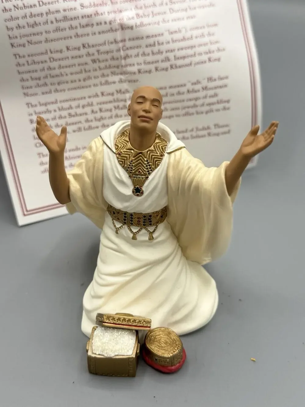 1999 Hallmark King Malh Third King Legend of Three Kings Ornament Box Card